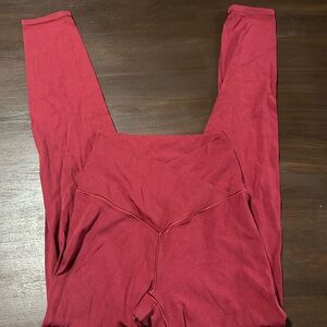 Aerie Deep Red Leggings